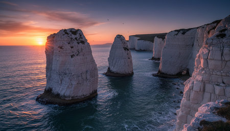 Beautiful Sea and Ocean Landscape in Natural Environment