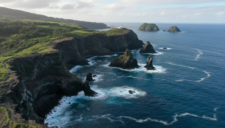 Beautiful Sea and Ocean Landscape in Natural Environment
