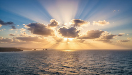 Beautiful Sea and Ocean Landscape in Natural Environment