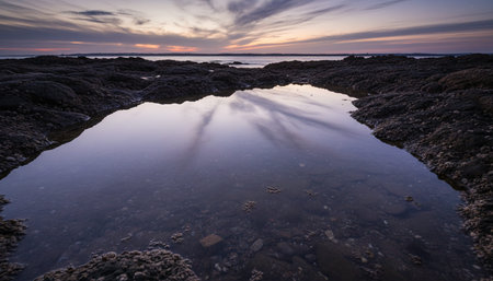 Beautiful Sea and Ocean Landscape in Natural Environment