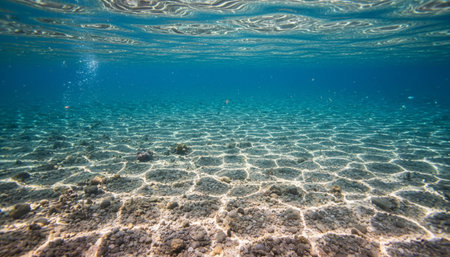 Beautiful Sea and Ocean Landscape in Natural Environment