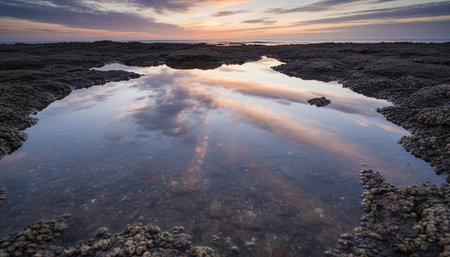 Beautiful Sea and Ocean Landscape in Natural Environment