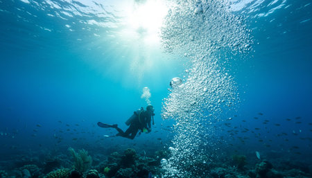 Beautiful Sea and Ocean Landscape in Natural Environment