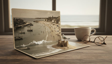 Beautiful Sea and Ocean Landscape in Natural Environment