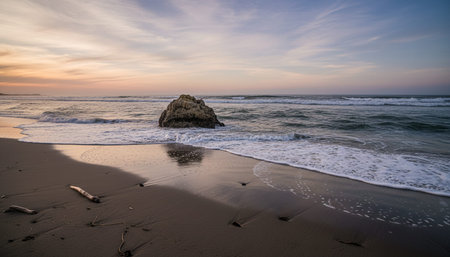 Beautiful Sea and Ocean Landscape in Natural Environment
