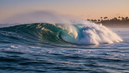 Beautiful Sea and Ocean Landscape in Natural Environment