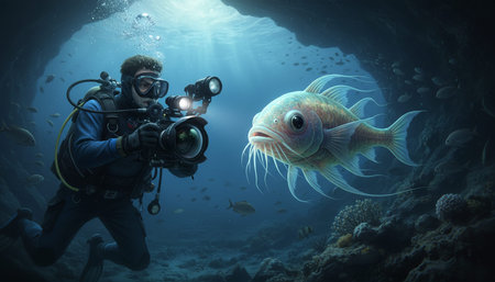 Beautiful Sea and Ocean Landscape in Natural Environmentの写真素材