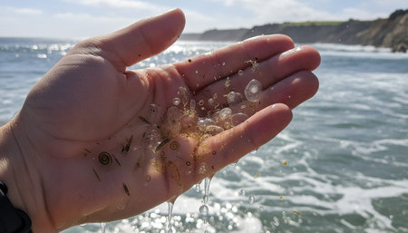 Beautiful Sea and Ocean Landscape in Natural Environment