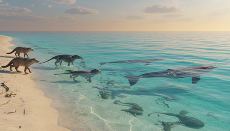 Beautiful Sea and Ocean Landscape in Natural Environment