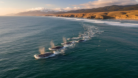 Beautiful Sea and Ocean Landscape in Natural Environment