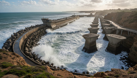Beautiful Sea and Ocean Landscape in Natural Environment