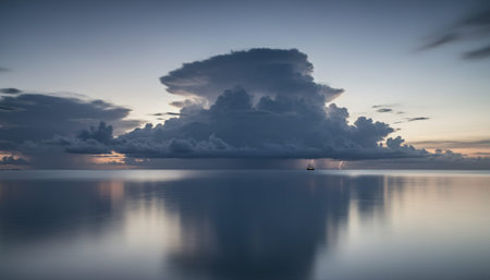 Beautiful Sea and Ocean Landscape in Natural Environment