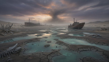 Beautiful Sea and Ocean Landscape in Natural Environment