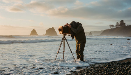 Beautiful Sea and Ocean Landscape in Natural Environment