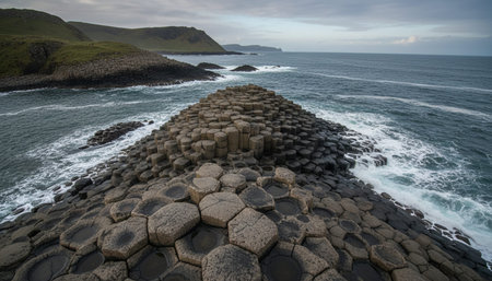 Beautiful Sea and Ocean Landscape in Natural Environmentの写真素材