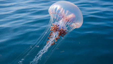 Beautiful Sea and Ocean Landscape in Natural Environmentの写真素材