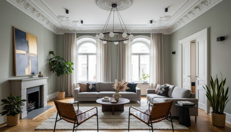 Living Room Interior Home Decor Background