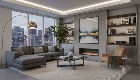 Living Room Interior Home Decor Background