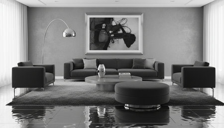 Living Room Interior Home Decor Background