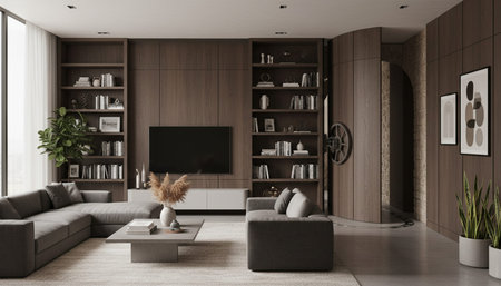 Living Room Interior Home Decor Background