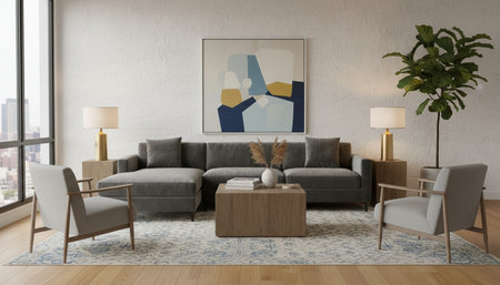Living Room Interior Home Decor Background