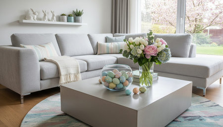 Living Room Interior Home Decor Background