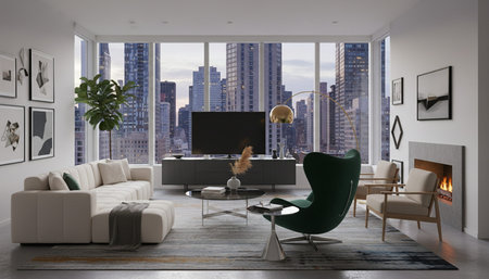 Living Room Interior Home Decor Background