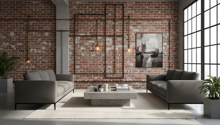 Living Room Interior Home Decor Background