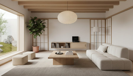 Living Room Interior Home Decor Backgroundの写真素材