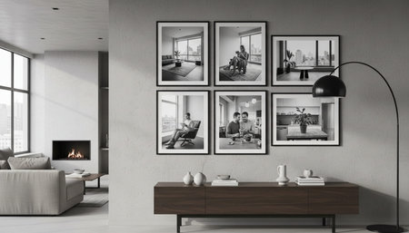 Living Room Interior Home Decor Background