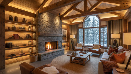 Living Room Interior Home Decor Background