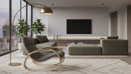 Living Room Interior Home Decor Background