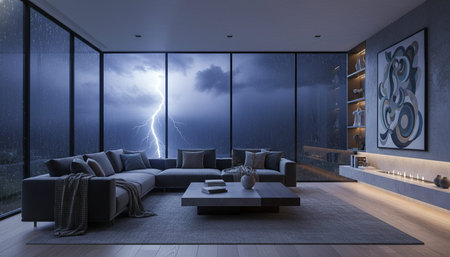 Living Room Interior Home Decor Background