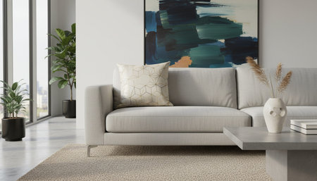 Living Room Interior Home Decor Background