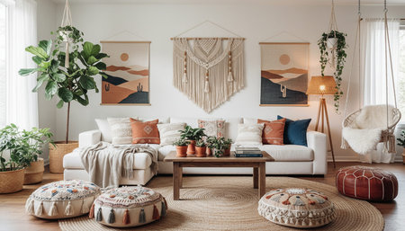Living Room Interior Home Decor Background
