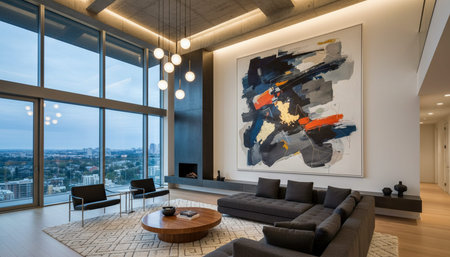 Living Room Interior Home Decor Background