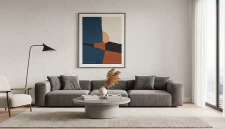 Living Room Interior Home Decor Background