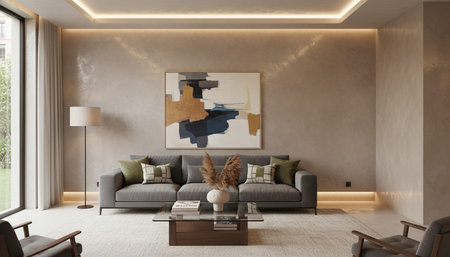 Living Room Interior Home Decor Background