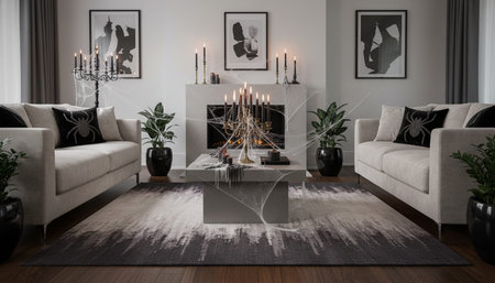 Living Room Interior Home Decor Background