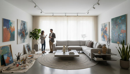 Living Room Interior Home Decor Background