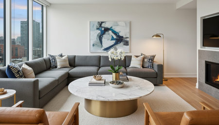 Living Room Interior Home Decor Background