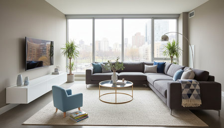 Living Room Interior Home Decor Background