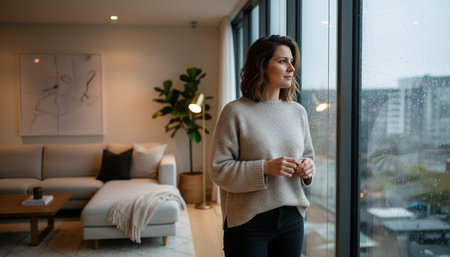 Living Room Interior Home Decor Backgroundの写真素材