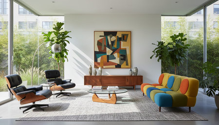 Living Room Interior Home Decor Background