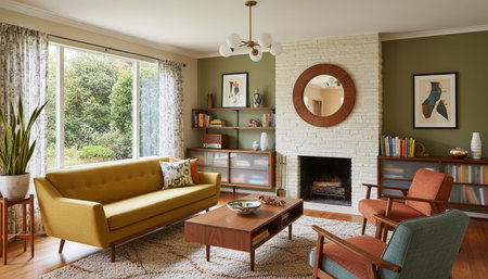 Living Room Interior Home Decor Background