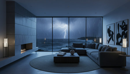 Living Room Interior Home Decor Background