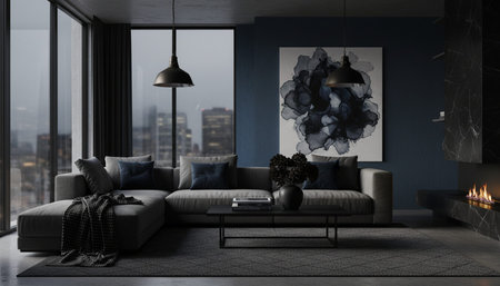 Living Room Interior Home Decor Background