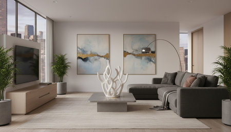 Living Room Interior Home Decor Background
