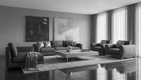 Living Room Interior Home Decor Background