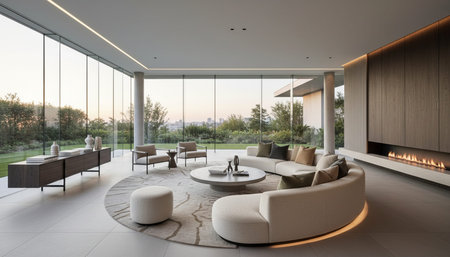 Living Room Interior Home Decor Background